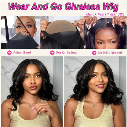 Loose Body Wave Chocolate Brown 4x4 5x5 HD Lace Frontal Bob Wigs Human Hair PrePlucked Brazilian Colored Human Hair Wigs 250%