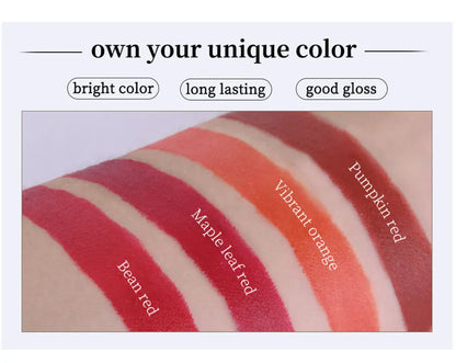 4 Pcs Cigarette Lipstick Set Matte Lip Gloss Long Lasting Waterproof Nude Lip Tint Lip Stick Tube Cosmetics Christmas Gift