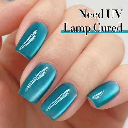 Elegant HL Reflective Cat Eye Gel Nail Polish Set A Magnetic Gel Polish That Delivers a Mesmerizing Cat Eye Effect, Easy So
