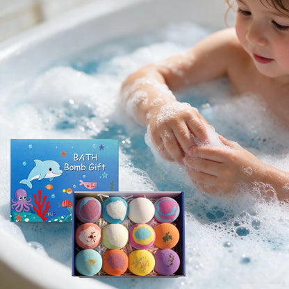 1 Set Cute Doll Bathing Salt Ball Set Moisturizing Improve Skin Texture Lasting Fresh Fragrance Relief Stress & Anxiety Colorful Bubble Bathing Ball Set