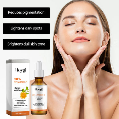30ML Vitamin C+E Face Serum Deep Moisturizing Improve Skin Texture Enhance Smoothness Nourishing Pores Anti-oxidant Non-greasy Face Serum