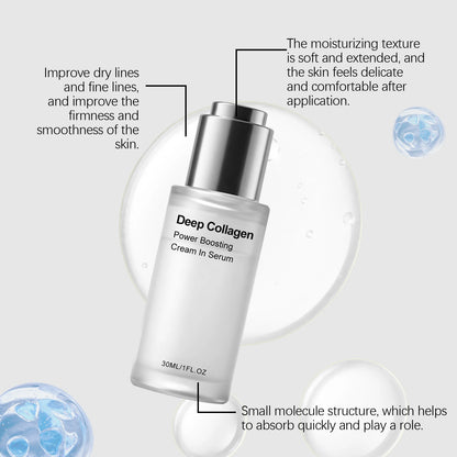 30ML Collagen Face Serum Deep Hydrating Boosts Skin Elasticity Glowing Improve Skin Texture Smoothing Fine Lines Firming Maintain Facial Serum