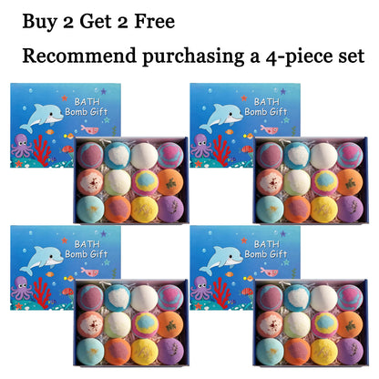 1 Set Cute Doll Bathing Salt Ball Set Moisturizing Improve Skin Texture Lasting Fresh Fragrance Relief Stress & Anxiety Colorful Bubble Bathing Ball Set
