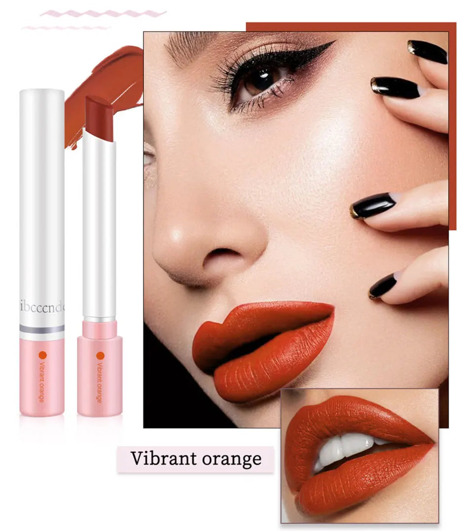 4 Pcs Cigarette Lipstick Set Matte Lip Gloss Long Lasting Waterproof Nude Lip Tint Lip Stick Tube Cosmetics Christmas Gift