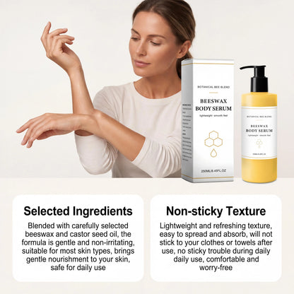 Beeswax Body Serum Essence Deep Nourishing Moisturizing Dry Skin Relief Brighten Dullness Soft Smooth Refreshing Texture Daily Skincare
