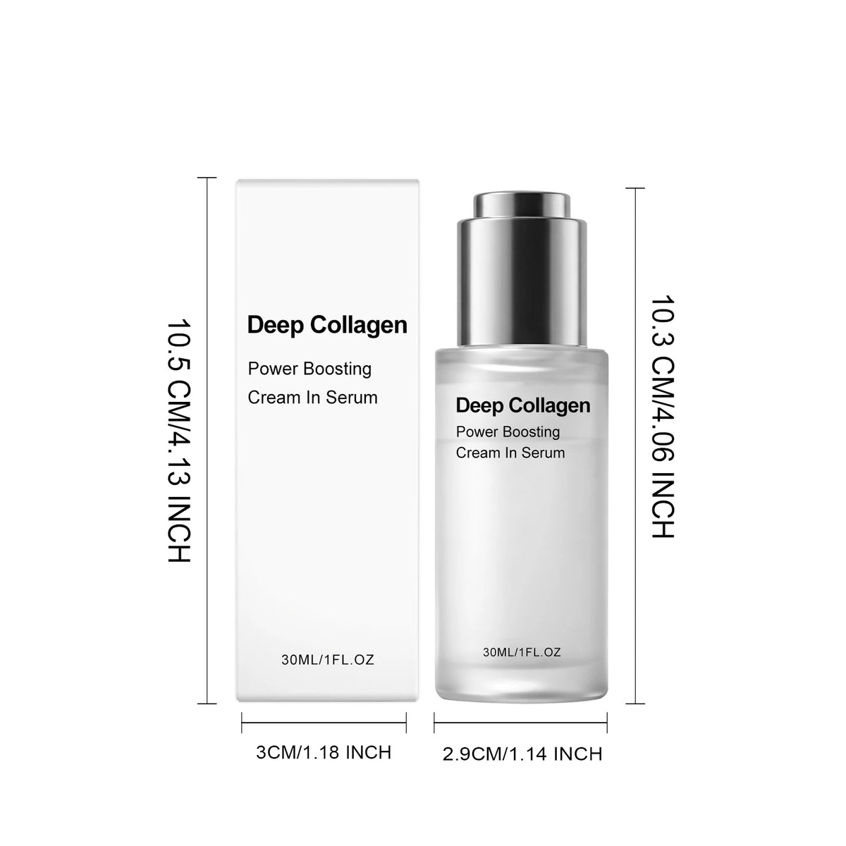 30ML Collagen Face Serum Deep Hydrating Boosts Skin Elasticity Glowing Improve Skin Texture Smoothing Fine Lines Firming Maintain Facial Serum