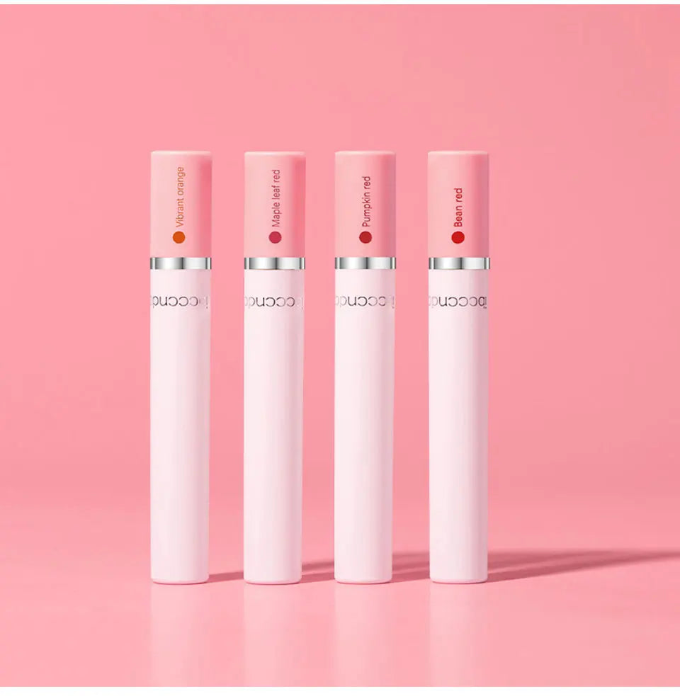 4 Pcs Cigarette Lipstick Set Matte Lip Gloss Long Lasting Waterproof Nude Lip Tint Lip Stick Tube Cosmetics Christmas Gift