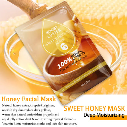 AILKE Whitening Moisturizing Hydration Facial Mask With Vitamin C, Hyaluronic Acid, Anti-wrinkle Face Skin Care Korean Cosmetics
