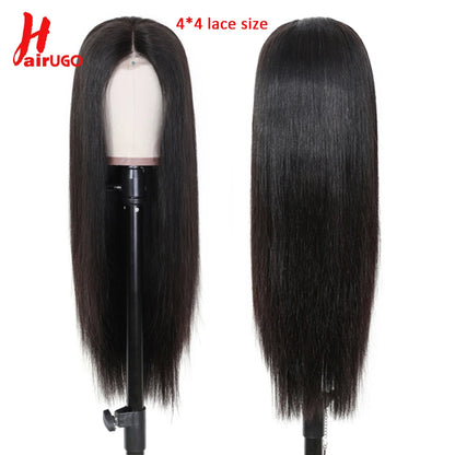 99J Straight 13x4 Lace Front Wigs Human Hair Brazilian Burgundy Straight Human Hair Wigs For Woman 4x4 Lace Closure Wigs HairUGo