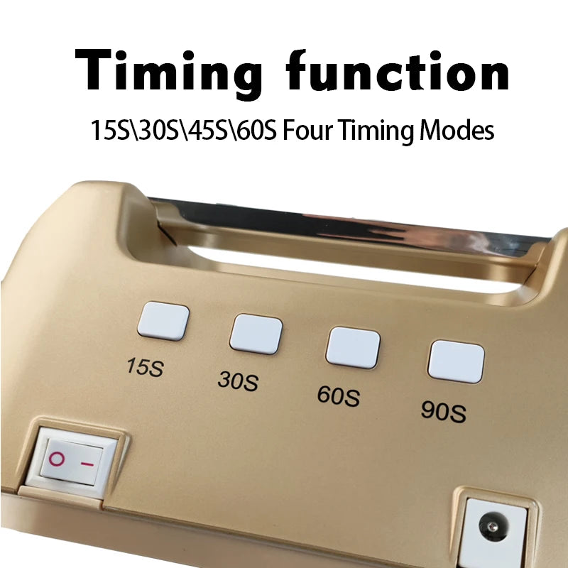 Professional 72W Rechargeable UV LED Nail Lamp with 36pcs LED Bulbs Multi-Timer Cordless Nail Dryer for Salon Manicure