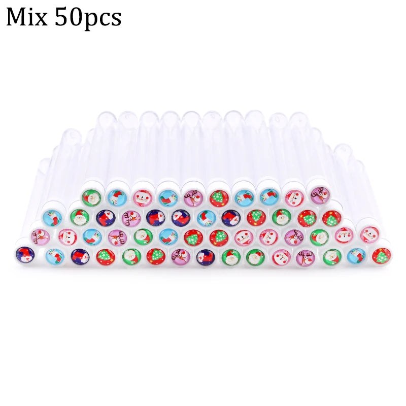 Christmas Drill Reusable Eyebrow Brush Tube Disposable Eyelash Eyebrow Brush Makeup Brushes Lash Accesories Replace Dust-proof