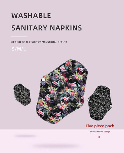 Reusable Menstrual Pads for Monthly Gaskets Women's Panties Washable Sanitary Napkin Female Hygiene Daily Towels Personal Health