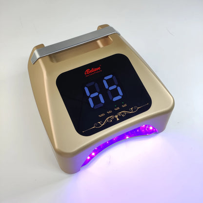 Professional 72W Rechargeable UV LED Nail Lamp with 36pcs LED Bulbs Multi-Timer Cordless Nail Dryer for Salon Manicure