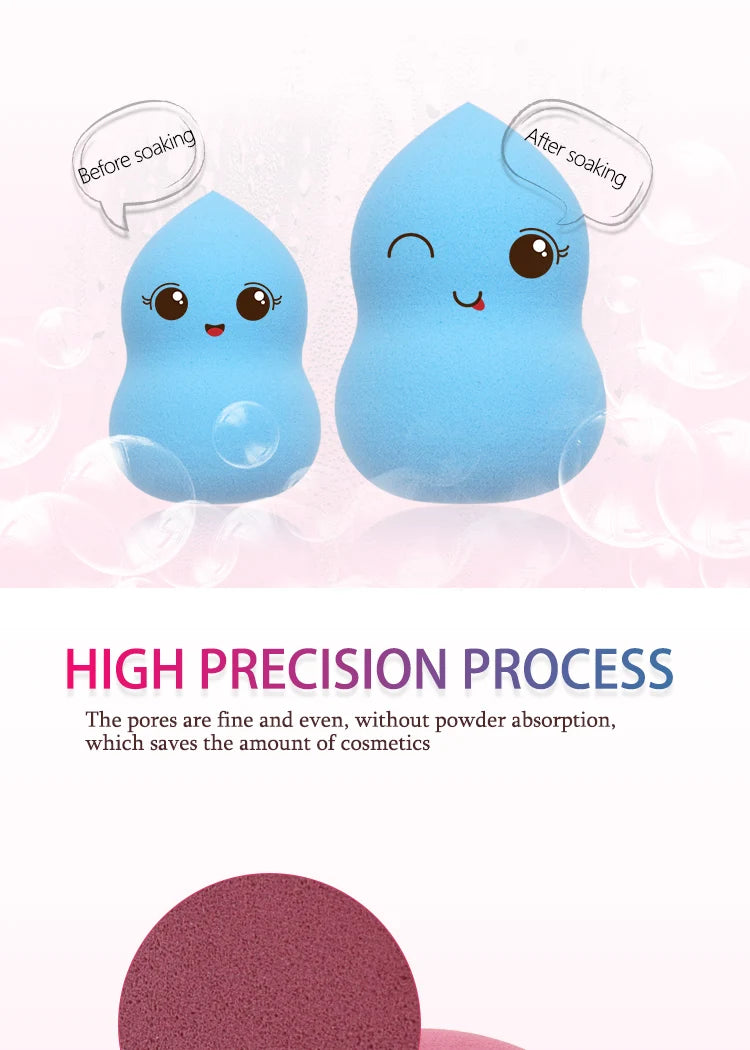 Makeup Foundation Non-latex Sponge Sponge Beauty Egg Dry Water Becomes Bigger Oblique Does Not Eat Powder Puff Make-up Tools
