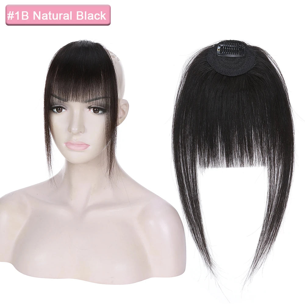 Sego 9g Comics Bangs With Temples 100% Real Human Hair Small Fringe Bangs Swept Natural Look Hair Piece
