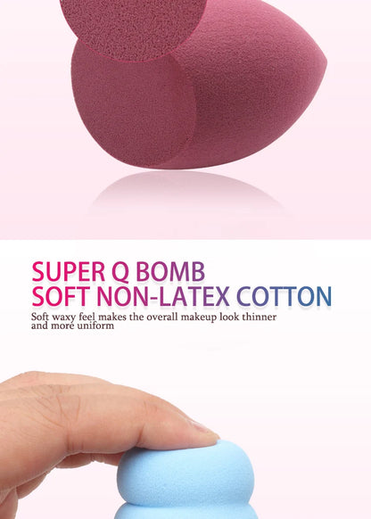 Makeup Foundation Non-latex Sponge Sponge Beauty Egg Dry Water Becomes Bigger Oblique Does Not Eat Powder Puff Make-up Tools