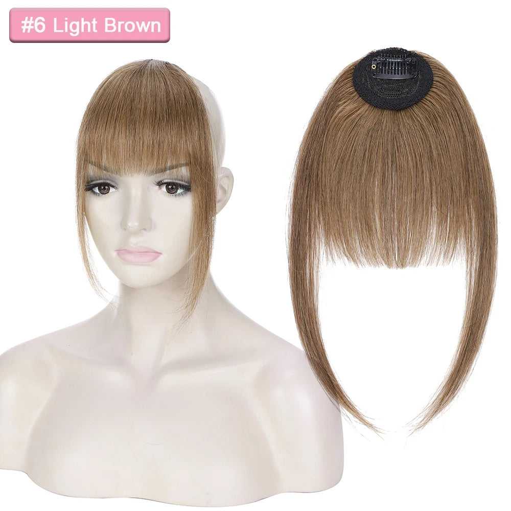 Sego 9g Comics Bangs With Temples 100% Real Human Hair Small Fringe Bangs Swept Natural Look Hair Piece