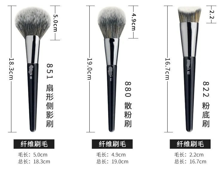 1pc Fan Powder Makeup Brushes Powder Contour Make up Brush Setting Finish Bronzer Practical Beauty tools Professional Blusher