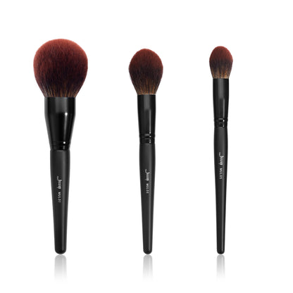 Jessup Makeup Brushes set,3-21pcs Premium Synthetic Big Powder Brush Foundation Concealer Eyeshadow Eyeliner Spoolie Wooden T271