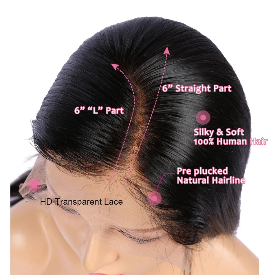 Ombre Colored T1B/30 Deep Wave Wigs 13x6 Lace Frontal Human Hair Wigs For Woman Remy Brazilian Natural Hairline 180% Luffywig
