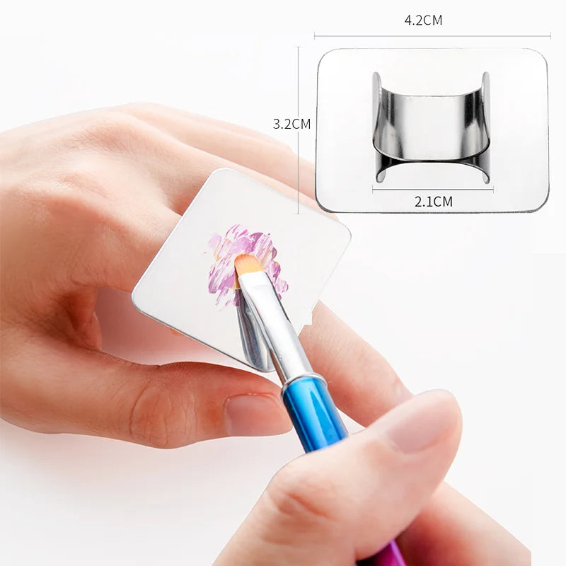 Transparent Acrylic Palette Mixing Rod Makeup Painting Nail Polish Mixed Tools Set