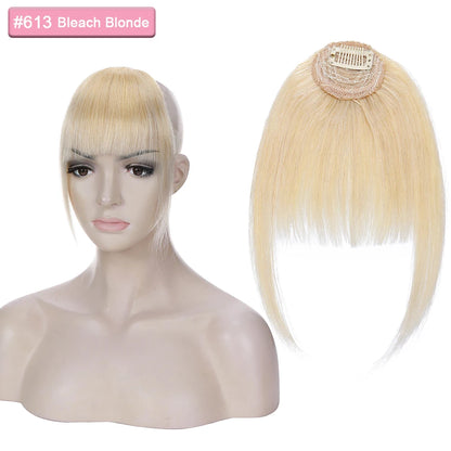 Sego 9g Comics Bangs With Temples 100% Real Human Hair Small Fringe Bangs Swept Natural Look Hair Piece
