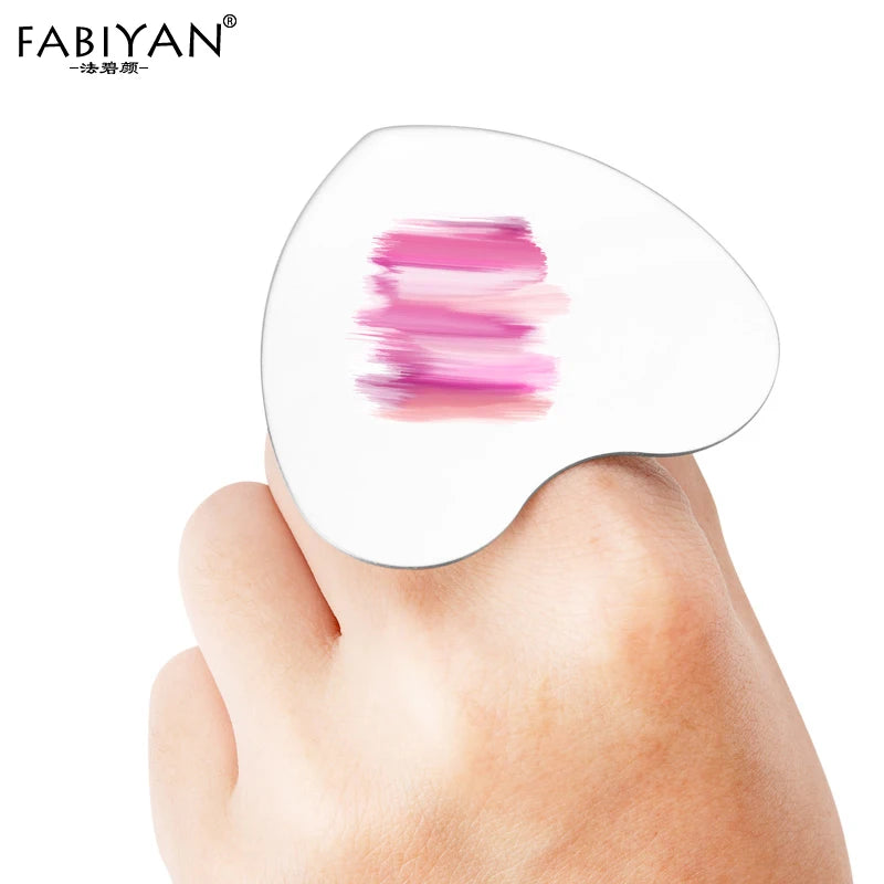 Makeup Mixing Palette Finger Ring Color Blending Cream Foundation Eyeshadow Nail Art Polish Tool Manicure Cosmetic Salon Heart