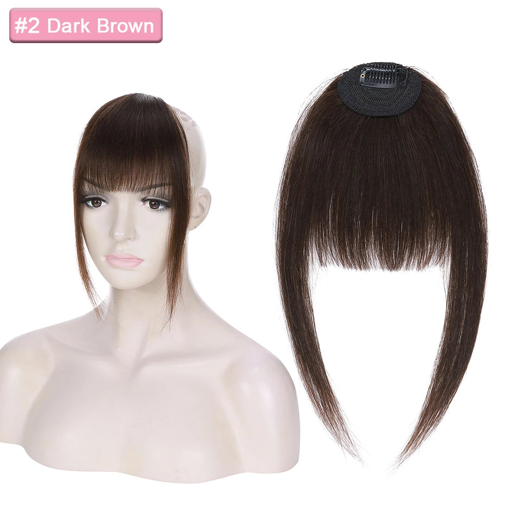 Sego 9g Comics Bangs With Temples 100% Real Human Hair Small Fringe Bangs Swept Natural Look Hair Piece