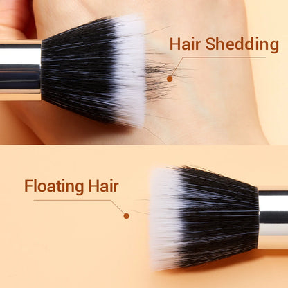 Jessup Makeup Brushes Set 10-25pcs Foundation Powder Eyeshadow Liner Brush Blending Highlighter Brocha Maquillaje RoseGold/Black
