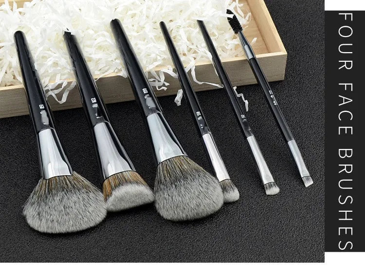 1pc Fan Powder Makeup Brushes Powder Contour Make up Brush Setting Finish Bronzer Practical Beauty tools Professional Blusher