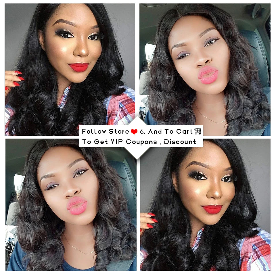 Body Wave 4*4 Lace Closure Wigs Human Hair Brazilian 13x1 Front Lace Wigs Natural Color Lace Closure Wigs For Women Pre Plucked