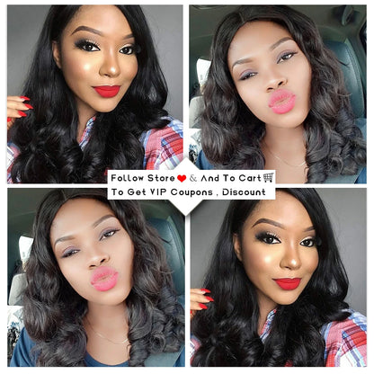 Body Wave 4*4 Lace Closure Wigs Human Hair Brazilian 13x1 Front Lace Wigs Natural Color Lace Closure Wigs For Women Pre Plucked
