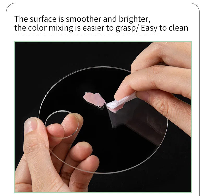 Transparent Acrylic Palette Mixing Rod Makeup Painting Nail Polish Mixed Tools Set