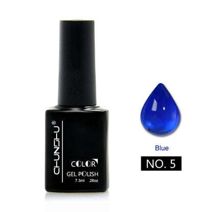 CHUNSHU 7.3ml Glass Gel Nail Polish Crystal Glaze Enamel Lacquer Varnish Soak Off Nails Art Manicure Design Translucent 18Colors
