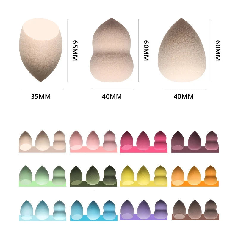 Makeup Foundation Non-latex Sponge Sponge Beauty Egg Dry Water Becomes Bigger Oblique Does Not Eat Powder Puff Make-up Tools