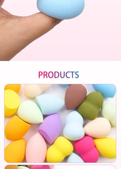 Makeup Foundation Non-latex Sponge Sponge Beauty Egg Dry Water Becomes Bigger Oblique Does Not Eat Powder Puff Make-up Tools
