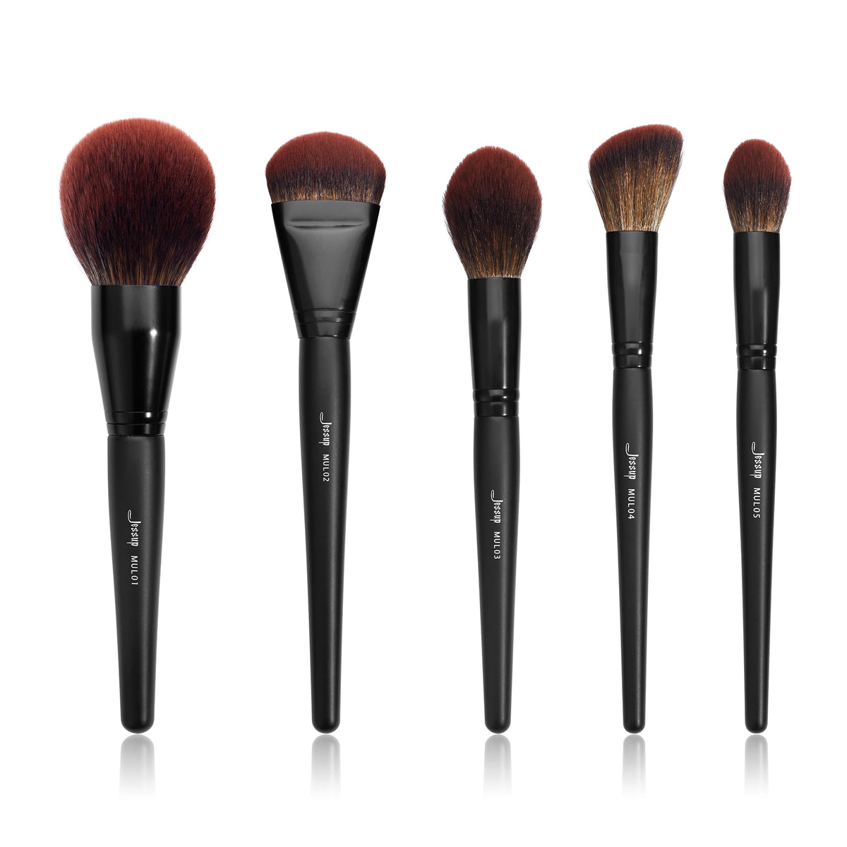 Jessup Makeup Brushes set,3-21pcs Premium Synthetic Big Powder Brush Foundation Concealer Eyeshadow Eyeliner Spoolie Wooden T271