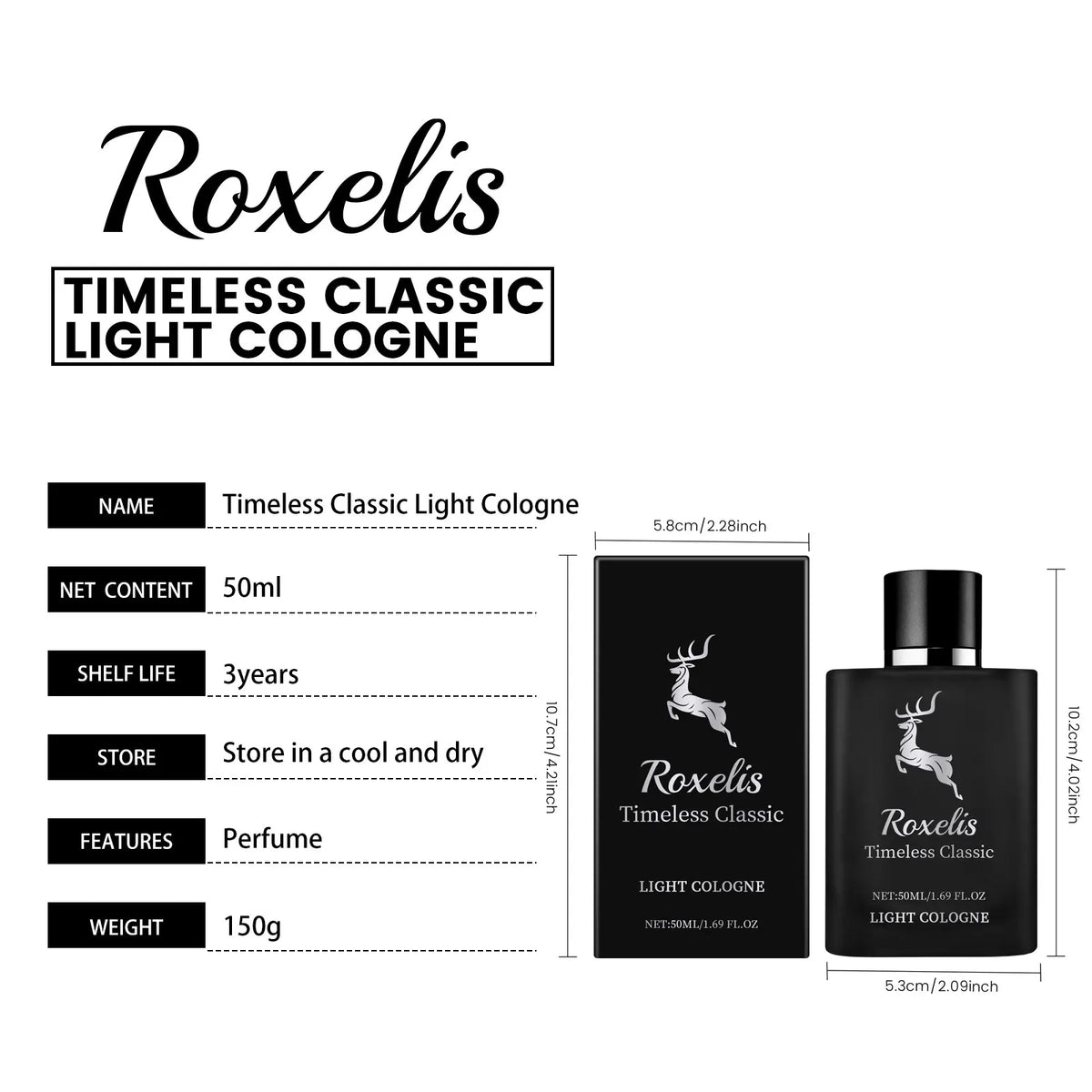 Roxelis Bergamot Perfume Classic Cologne Natural Fresh Hair Temperament Lasting Fragrance Elegant Portable Perfume