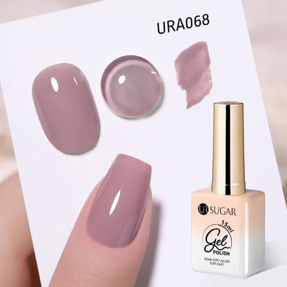 UR SUGAR 15ml Gel Nail Polish Neon Blue Red Green Pastal Nude UV/LED Soak Off No Wipe Nail Gel Polish Suitable For Summer Autumn