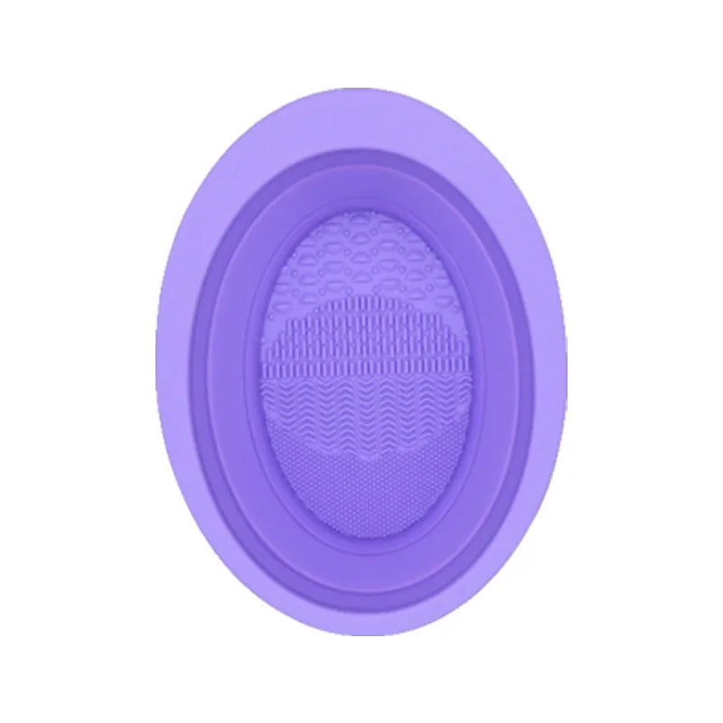 New Silicone Eye Shadow Brush Cleaning Colorful Scrubber Cleaner Sponge Remover Box Tools Makeup Brush Color Foundation