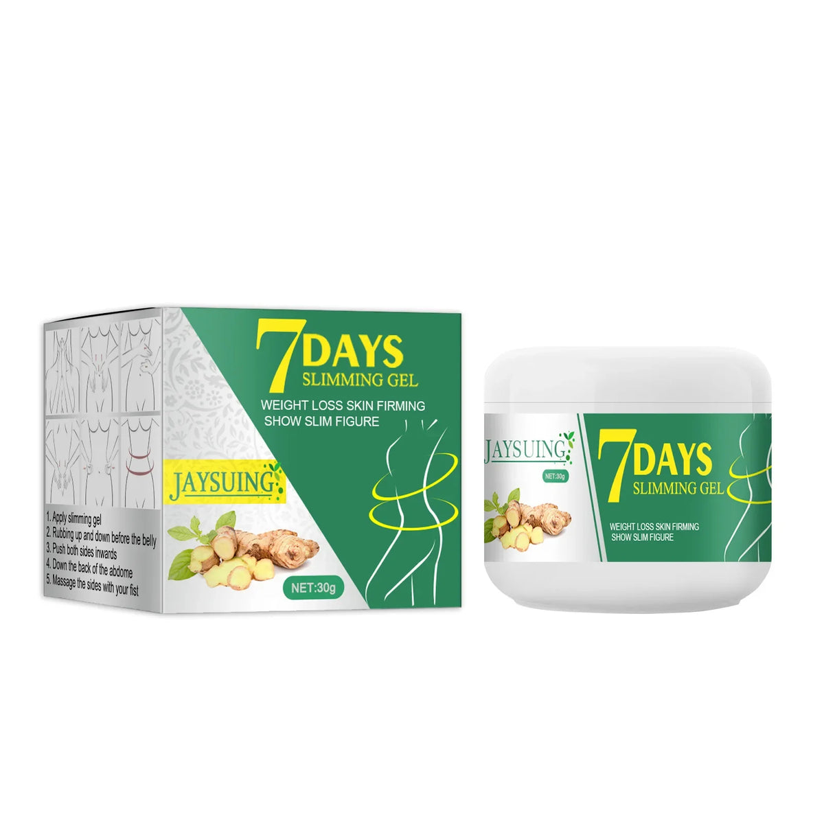 Ginger Slimming Cream Remove Cellulite Lost Weight Thighs Legs Firming Promotes Fat Burning Shaping Belly Sculpting Cream 30g
