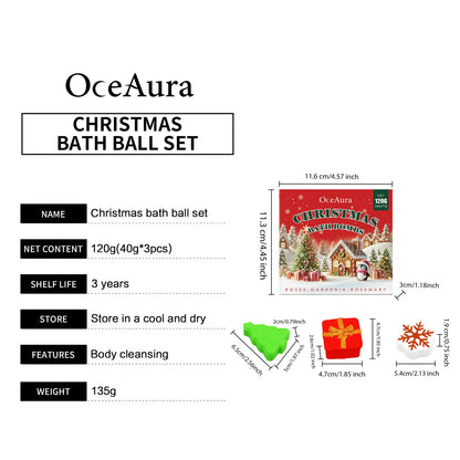 Jaysuing Bath Bombs Gift Set Bath Bubble Ball Spa Shower Essential Oil Moisturize Dry Skin Exfoliating Nourishing Bath Salt Ball