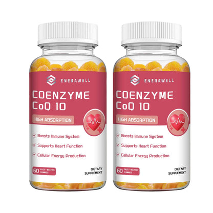 Organic Coenzyme Q10 Gummies - Supports Energy Production, Core System Health, Supports Immunity - Dietary Supplement