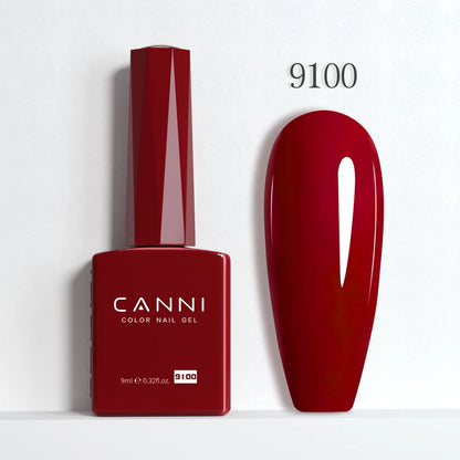 CANNI Gel Nail Polish TPO/HEMA FREE Gorgeous Christmas Red Color Winter Nails Full Coverage Soak Off UV LED Semi Permanent Gel