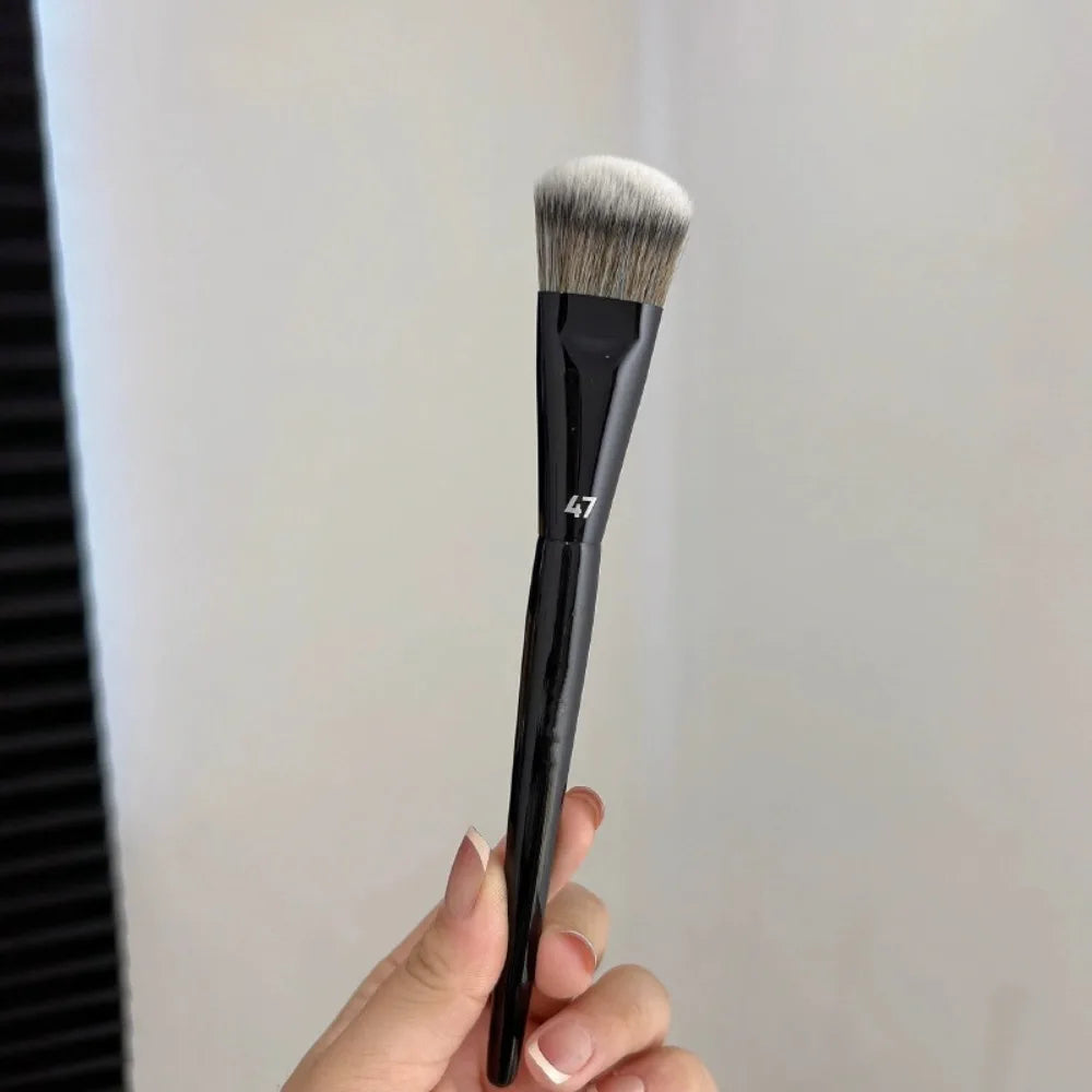 1/2/3Pcs 47 Professional Foundation Brush Angled Cosmetic Tool for Liquid Cream Blending Blush & Makeup Shadow - Broom Design
