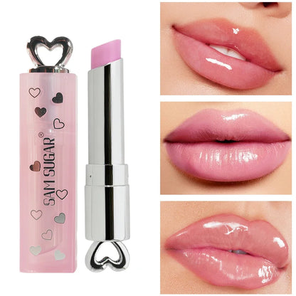 Moisture Lip Balm Hydrating Color Change Nourishing Repair Dark Lines Brightens Jelly Glossy Water Based Tint