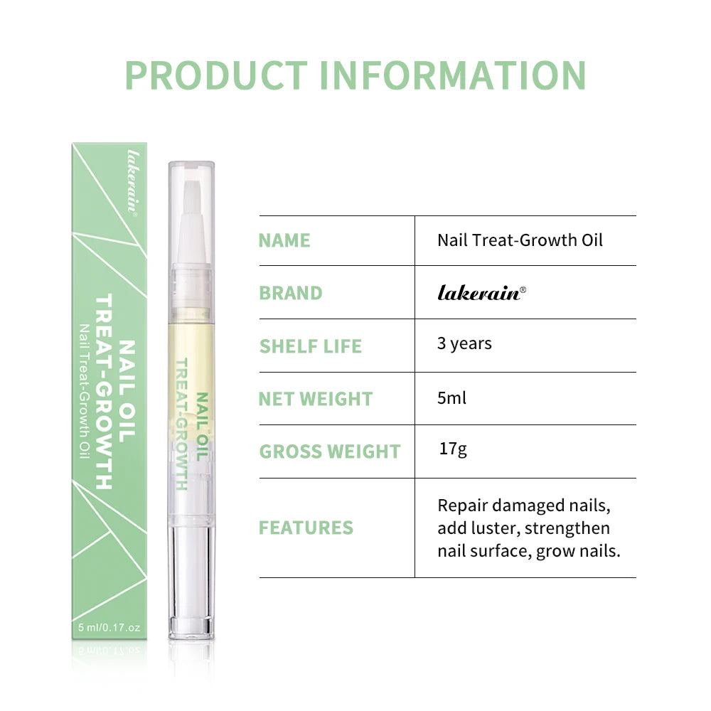 3 Counts Nail Growth Oil For Strength and Moisture Organic Nail Care Blend Nourishing Oil Nail Care Nail Art Brotherpen Cosmetic