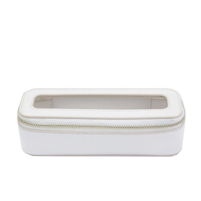 Customized Letters Colorful Classic Saffiano Portable Travel Clear PVC Cosmetic Bag TPU Wash Bag Makeup Brush Storage Bag Gift