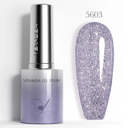 10ml Venalisa Hema Free TPO Free Gel Nail Polish Christmas New Year Soak Off Glitter Red Colors Cat Eye Magnet Nail Gel Polish