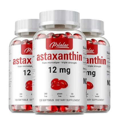 Astaxanthin 12mg - Premium Antioxidant Supplement To Support Eye, Skin, Joint & Immune System Health